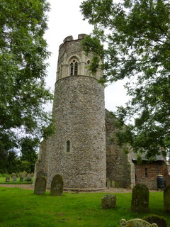 Repps tower and west nave wall