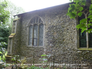 Brampton north wall of nave