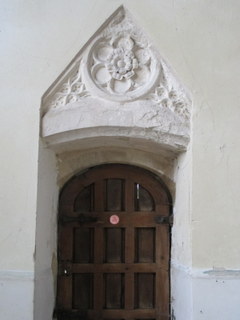 East Walton roundel above priests door