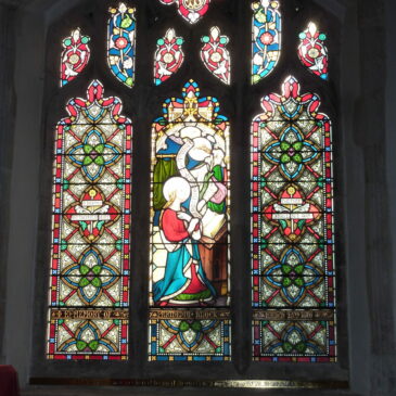 Glorious window glowing with colours again