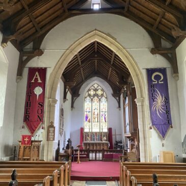 Repairs to chancel window completed at Tasburgh church